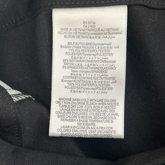 BCBGeneration Black with Ivory Stripe High Waisted Leggings Pants - Picture 13 of 14